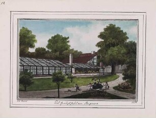'Das Gewächshaus von Slupowo' Aquarell