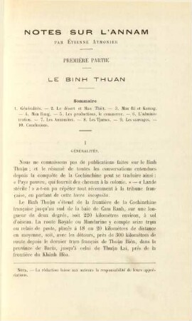 Notes sur l'Annam par Étienne Aymonier