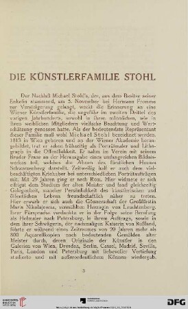 Die Künstlerfamilie Stohl