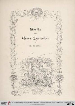Goethe und Eugen Neureuther