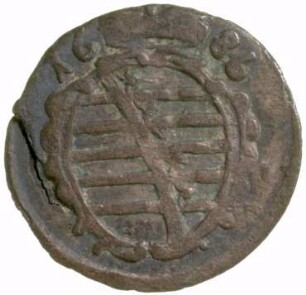 Münze, Dreier (NZ), 1686