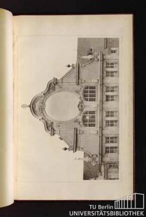 Tafel 92. München. Neue Schule am Bavariaring - Giebeldetail