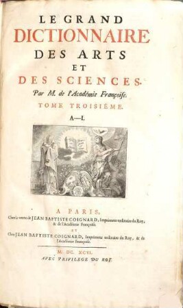 Le grand dictionnaire de l'academie françoise : dedié au roy, Tome Second