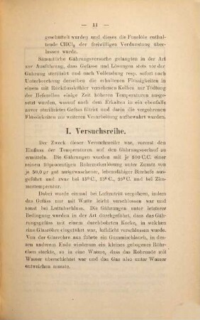 Über Producte der alkoholischen Gährung mit specieller Berücksichtigung der Glycerinbildung