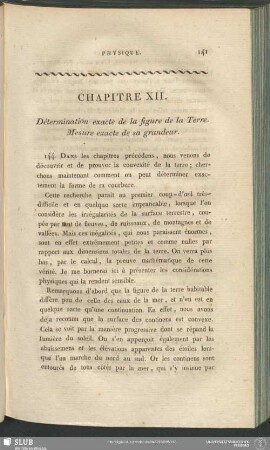 Chapitre XII. Détermination exacte de la figure de la Terre. Mesure exacte de sa grandeur