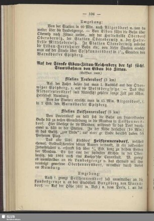Auf der Strecke Eibau-Zittau-Reichenberg der kgl sächs. Staatsbahnen von Eibau bis Zittau