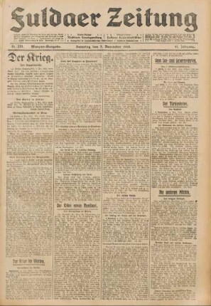 Ausgabe vom Samstag, den 05. Dezember 1914.