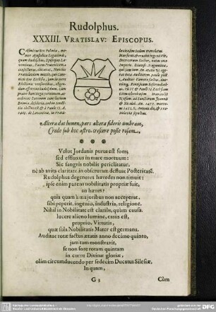 Rudolphus. XXXIII. Vratislav. Episcopus