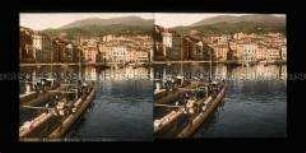 Blick über den Hafen in Bastia, Korsika
