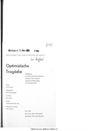 Optimistische Tragödie