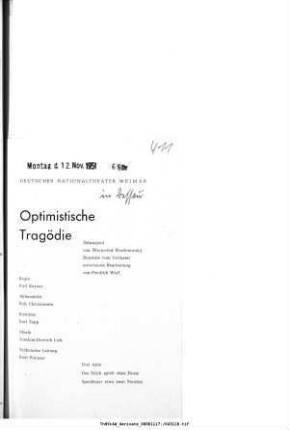 Optimistische Tragödie
