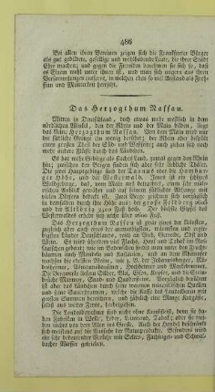Das Herzogthum Nassau