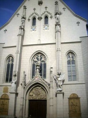 Ritterkapelle-Giebelseite West in Übersicht