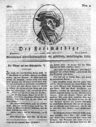Nro. 4, Sonnabend, den 5. Januar 1811