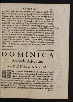 Dominica Secunda Adventus.
