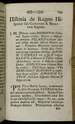 Historia de Regno Hispaniæ sub Gothorum & Maurorum Regibus.