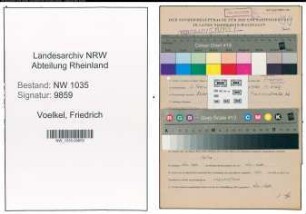 Entnazifizierung Friedrich Voelkel , geb. 03.02.1915 (Steiger)
