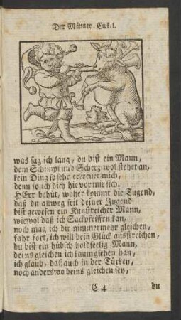 [Die Kuh mit der Sack-Pfeiffen.]