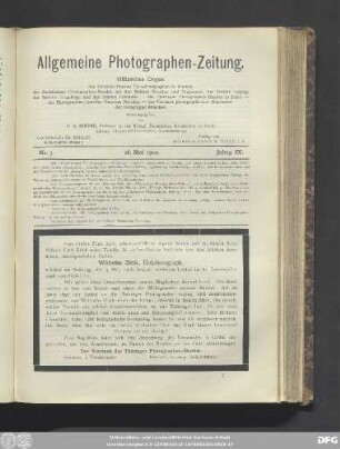 Nr. 7. 16. Mai 1902. Jahrg. IX.