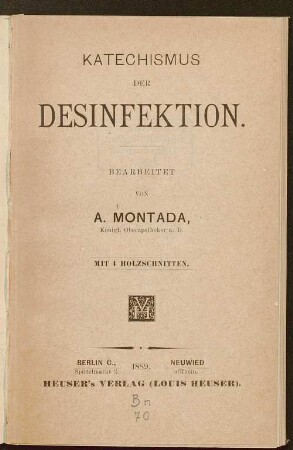 Katechismus der Desinfektion