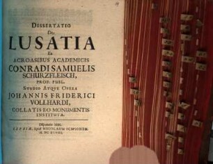 Dissertatio De Lusatia