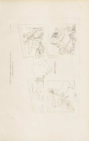 Abb.: Pl. 13. Ter. Détails de la sculpture du fronton du côlé de l'ouest dessinés par Stuart en 1752