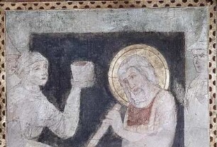 Hiob und seine Frau (südöstliches Wandfeld, unten)