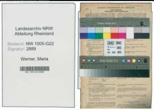 Entnazifizierung Maria Werner , geb. 19.02.1899 (Haendlerin)