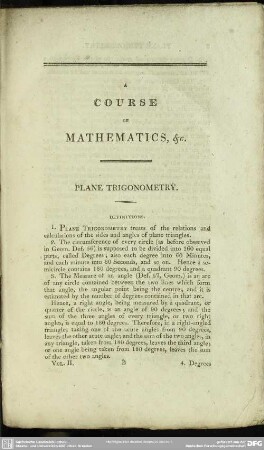 Plane Trigonometry