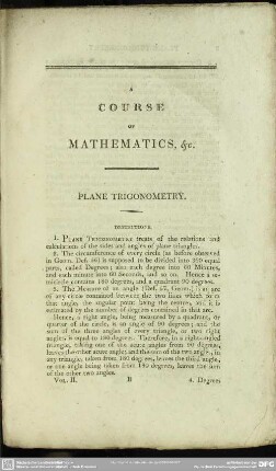 Plane Trigonometry