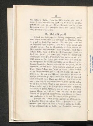 Die Flut ebbt zurück.