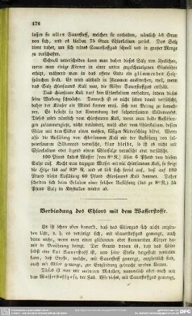 Verbindung des Chlors mit dem Wasserstoffe
