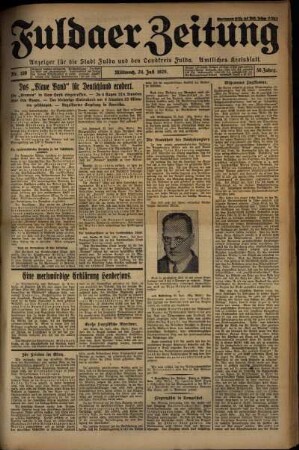 Ausgabe vom Mittwoch, den 24. Juli 1929.