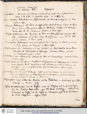 Livres français in ordinair 8tvo: Voyages