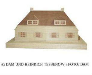 Doppelhaus Hellerau - Modell des Gesamtgebäudes