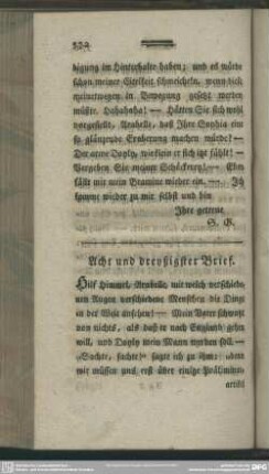 Acht und dreyßigster Brief
