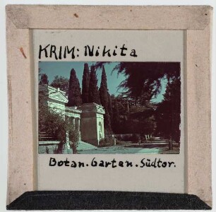 Krim: Nikita, Botanischer Garten, Südtor (Foto 1942/43)
