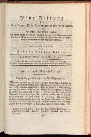 51tes Stück. Weimar, den 20. December 1800.
