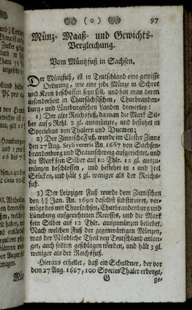 Münz-Maaß- und Gewichts-Vergleichung.