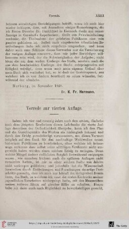Vorrede zur vierten Auflage