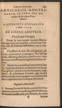 Antithesis Doctrinarum In Vera Dei Ecclesia: & in regno Pontificio.