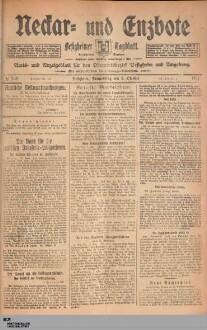 Neckar- und Enzbote : Besigheimer Tageszeitung : Kirchheimer Anzeiger : Amts- u. Anzeigeblatt für den Oberamtsbezirk Besigheim