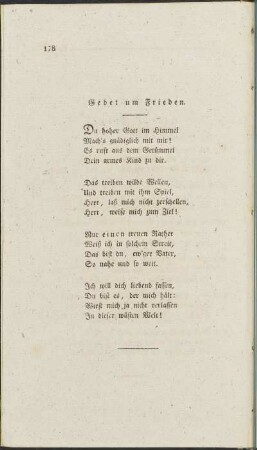 Gebet um Frieden