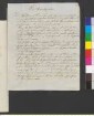 Brief von Welden, Konstantin Ludwig von an Goethe, Johann Wolfgang von