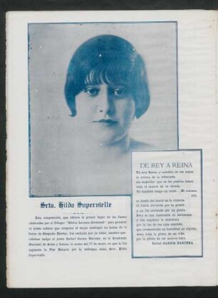 [Fotografía de] Srta. Hilda Supervielle