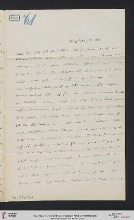 Briefwechsel Theodor Mommsen und Marie Mommsen geb. Reimer: Brief von Theodor Mommsen an Marie Reimer, spätere Mommsen