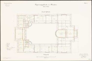Regierungsgebäude, Minden: Grundriss Dachgeschoss 1:100