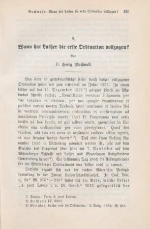 151-157 Wann hat Luther die erste Ordination vollzogen?