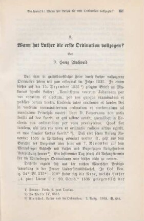 151-157 Wann hat Luther die erste Ordination vollzogen?