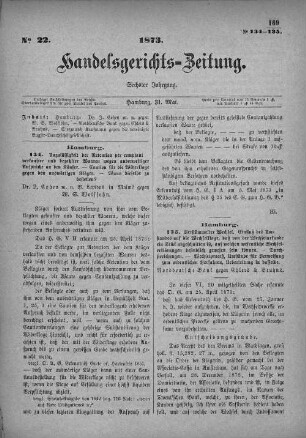 No. 22. 31. Mai 1873